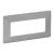 Legrand 754136 frame Valena Life 5MOD +TRAG. AL, (aluminium)