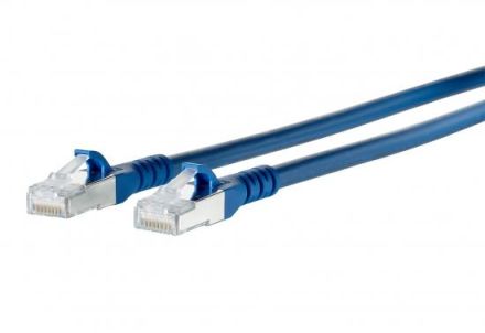 METZ CONNECT ISO/IEC 10G AWG26 2xRJ45 blue 2.0m patch cable Cat6A, 1308452044-E