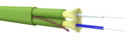 Draka Comteq JV(ZN)HH 2G50/125 OM3 MaxCap-BB-300 Fiber Optic Break-Out Cable Semitight