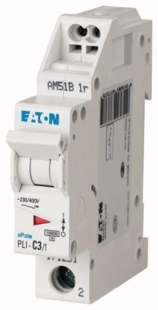 Eaton PLI-C3/1 circuit breaker, 3A, 1p, C-Char , 171251