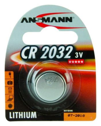 Hückmann 112633 Ansmann CR2032 3V/210mAh lithium button cell