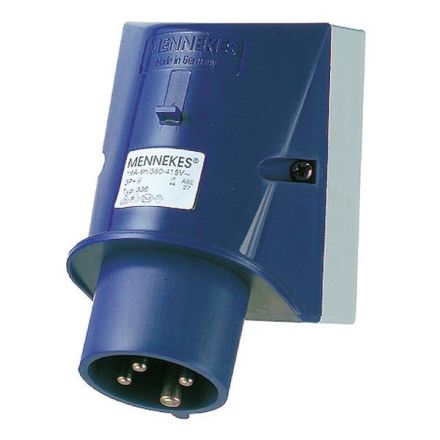 Mennekes 335 16A 4-pole 9h 230V IP44 wall plug