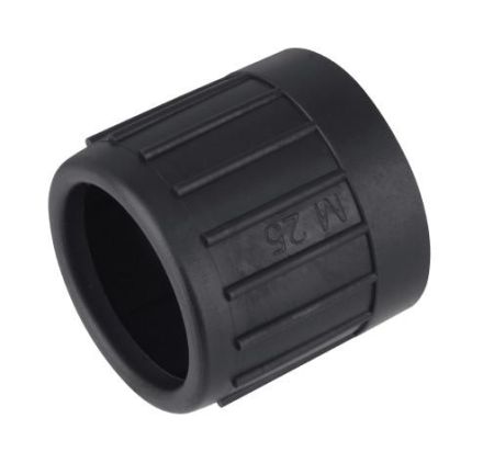Fränkische Rohrwerke 25996016 E-Ku-E 16 black UV-resistant plastic end cap