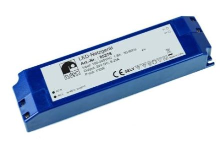 Rutec Licht 85278 Rutec LED power supply 24V 150W IP20