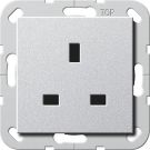 Gira 277626 socket BS 13A KS System 55 color aluminum