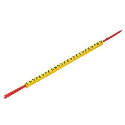 Weidmüller 0560001672 CLI R 02-3 GE/SW R cable marker on mounting mandrel