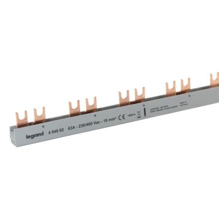 Legrand 404982 Fork comb rail for AFDD with FI/LS 1P+N 16mm 1 meter