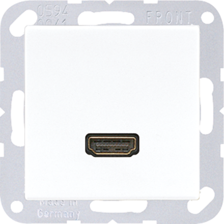 Jung MAA1112WW Multimedia connection system HDMI, series AS/A, alpine white