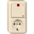 ELSO 388200 10/16A CONTURA pearl white surface-mounted combination control switch