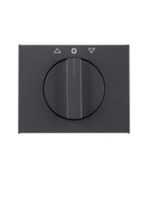Berker 1077710600 rotary knob blind anthracite with arrows
