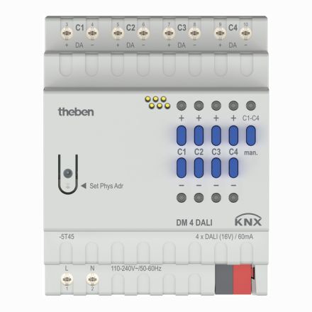 THEBEN DM 4 KNX-DALI broadcast gateway | 4-way