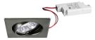 Brumberg 39305023 230V AC 6W 3000K chrome LED recessed ceiling spotlight