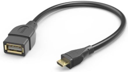 Hama 201606 OTG, Micro USB male-USB-A female USB adapter cable