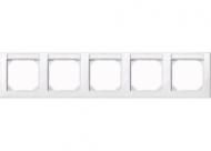 MERTEN 471525 frame 5-way horizontal active white glossy