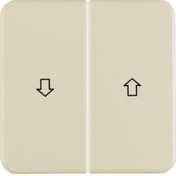 Berker 155222 rocker switch with imprint symbol arrow white, glossy wg Up IP44