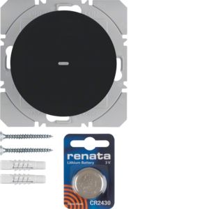 BERKER 85655231 KNX-RF wall transmitter flat R.1/R.3 | 1-way | glossy black