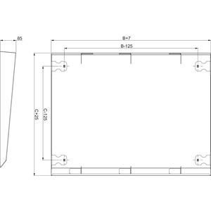 Schneider Electric NSYSC1240 Spacial SF/SM 1200x400mm rain roof