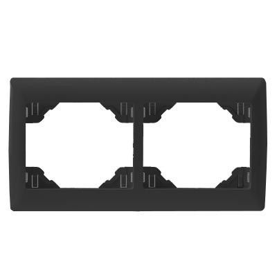 EFAPEL DOUBLE HORIZ FRAME ANTHRACITE