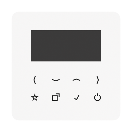 Jung DABCD-DISPWW DAB+ display for the Smart Radio DAB+, CD series, alpine white