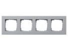 Gira 214255 cover frame 4-way flat E2 F alu