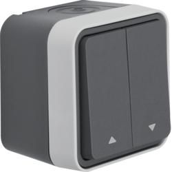 Berker 50753535 Blind series button with imprint symbol arrows AP Berker W.1 grey/light grey ma