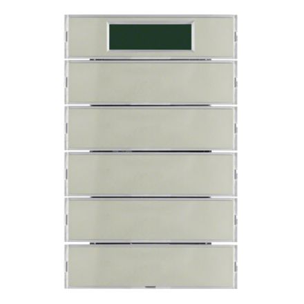BERKER 75665773 KNX pushbutton sensor K.1/K.5 | 5-fold, temperature controller, display | stainless steel