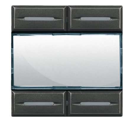 Bticino HS4680 scenario button anthracite, (black)
