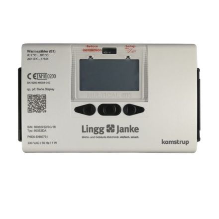 LINGG&JANKE 84801SEC KNX heat meter KAMSTRUP | DN15, thread, 0.6 m³/h | 110 mm