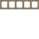 Berker MAN0103317 frame 5-way countersunk brass burnished