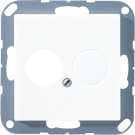 Jung A562WW cover for 2 round connectors up to 18.5 mm Ø, Duroplast, AS/A series, alpine white