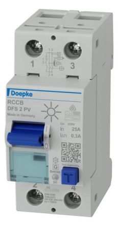 Doepke 09126504 2-pole 25 A 0.3 A Type B+ for PVA N bel residual current circuit breaker