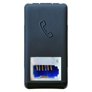 Gewiss GW21272 6 contacts1M British standard black telephone junction box