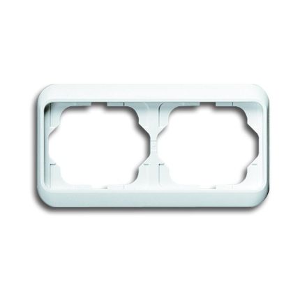 Busch-Jaeger 1722-24G cover frame, 2-way frame studio white high gloss