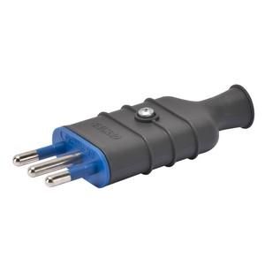 Gewiss GW28004 straight 2P+E 10A 250VPLAY.grey plug