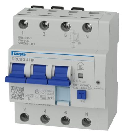 Doepke 09948527 3-pol.+N 32 A 0.03 AC for WP FI/LS combination