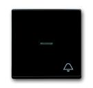 Busch-Jaeger 1789 KI-81 rocker with print, with small transparent dome anthracite