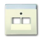 Busch-Jaeger 1803-02-82 central plate, 2-way ivory white