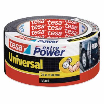 TESA 56388-00001-07 Power Uni black 25mx50mm