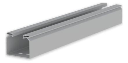 Unex 66090 light grey RAL7035 60x75 U23X perforated cable tray