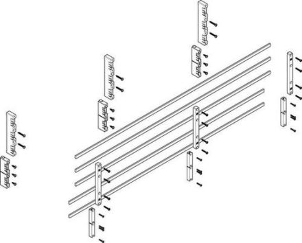 ABN flat 60mm with CU 12x5mm 5-pole 32mm busbar module (MFSC43615)