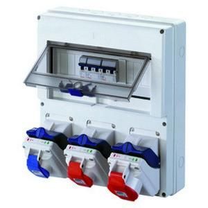 Gewiss GW66396 IEC4x16A/ IEC4x32A IEC3x16A switchable socket combination
