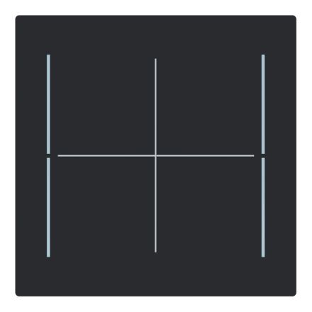 BUSCH-JAEGER LFW/A.4.70.11-45M rocker for Keypad art | 4-way | matt black