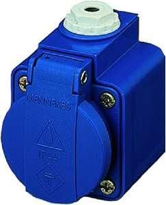 Mennekes 10092 16A 2-pole +E 230V IP44 wall socket SCHUKO