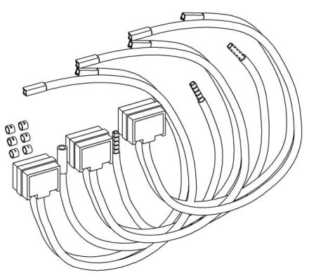 ABB Striebel & John 2CPX054397R9999 ZLSZ10SV1 connector 4-pin.10qmm cable set