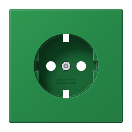 Jung LS1520BFPLGN cover for SCHUKO® sockets, thermoplastic, LS series, green (for SV)