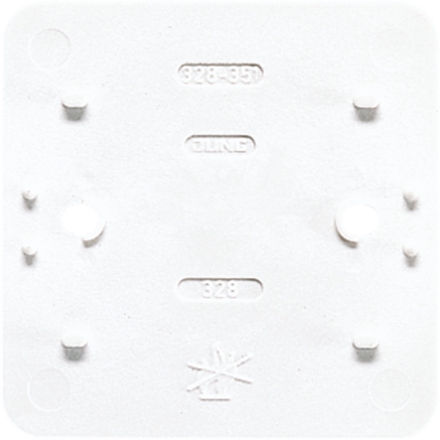 Jung 328WW base plates for the AP 600 series 1-way, for single devices, AP 600, alpine white