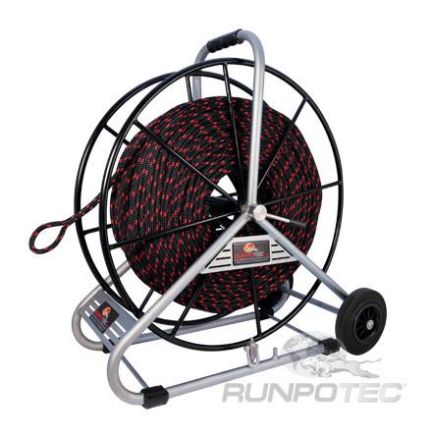 Runpotec 10123 traction rope 350m D: 12mm incl. reel