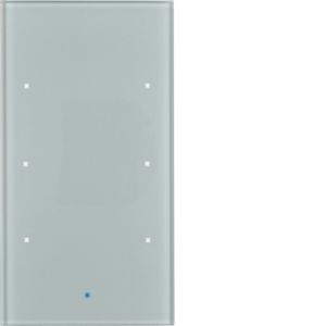 BERKER 75143034 KNX touch sensor glass | 3-fold, comfort | glass aluminum