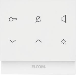 Elcom REK221Y audio indoor station kit square 2D polar white glossy TOUCH