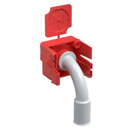Kaiser 1261-95 B2 90° for pipes D:20mm wall/ceiling transition